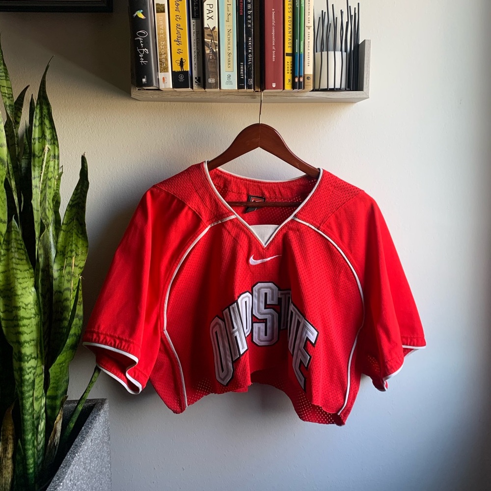 Ohio State Jersey Crop Top